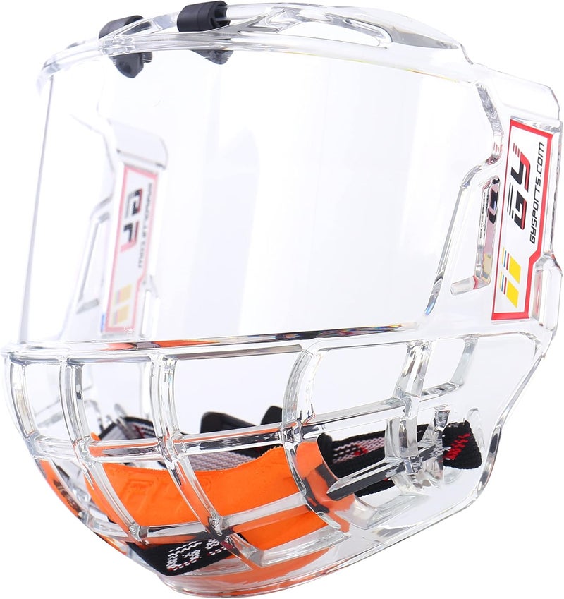 GY Hockey Full Face Shield Visor Senior Ice Hockey Helmet Face Shield Adult & Youth, Anti-Scratch/Anti-Fog/Ce Certified - Image 1